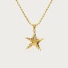Gold Starfish Necklace - En Route Jewelry